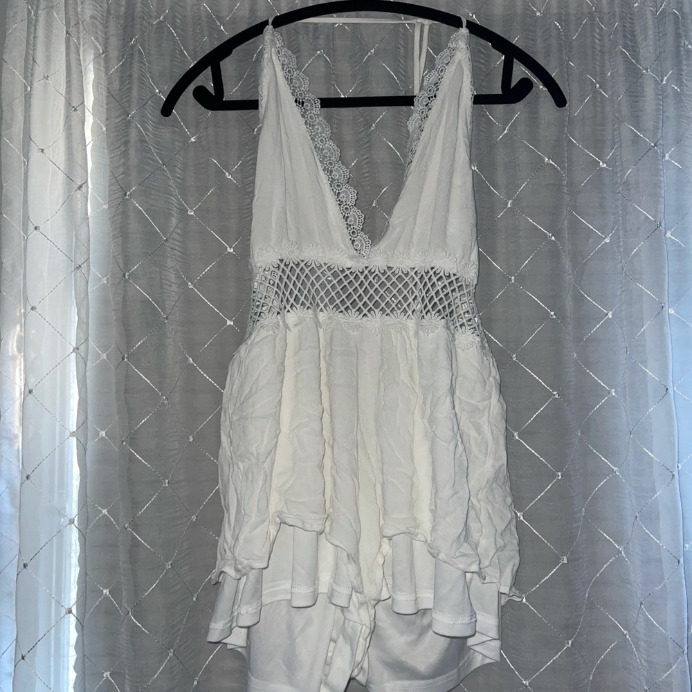 White halter top